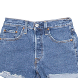 LEVI'S Big E 501 Womens Denim Shorts Blue S W24