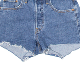 LEVI'S Big E 501 Womens Denim Shorts Blue S W24