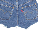 LEVI'S Big E 501 Womens Denim Shorts Blue S W24