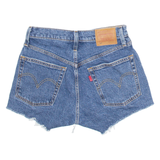 LEVI'S Big E 501 Womens Denim Shorts Blue S W24