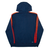 ADIDAS Mens Blue Hoodie Full Zip S
