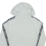 ADIDAS Womens Grey Hoodie Full Zip UK 6