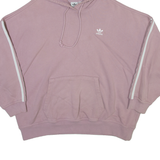 ADIDAS Womens Purple Hoodie UK 14