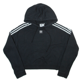 ADIDAS Womens Black Hoodie UK 8