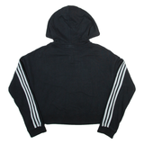 ADIDAS Womens Black Hoodie UK 8