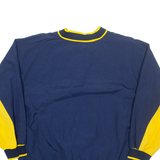 NIKE Mens Sweatshirt Blue V-Neck Nylon L