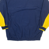 NIKE Mens Sweatshirt Blue V-Neck Nylon L