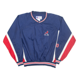 RUSSELL ATHLETIC Jeff City Mens Sweatshirt Blue V-Neck USA Nylon XL