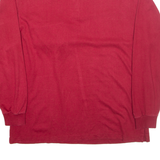 Mens Sweatshirt Red Collared L