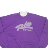 DODGER Rio Las Vegas Womens Sweatshirt Purple High Neck USA 2XL
