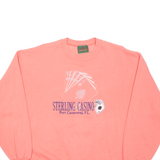 GR8 RAGZ Sterling Casino Florida Mens Sweatshirt Pink USA XL
