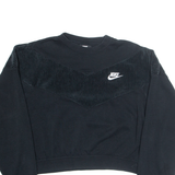 NIKE Cropped Womens Sweatshirt Black XS