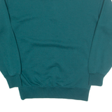 PUMA Mens Sweatshirt Green Collared XS