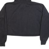 PUMA Cropped Oversize Girls Black Hoodie XL