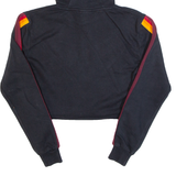 ELLESSE Cropped Womens Black Hoodie UK 4