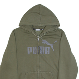 PUMA Mens Green Hoodie Full Zip M