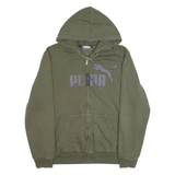 PUMA Mens Green Hoodie Full Zip M