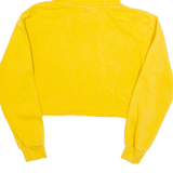 ELLESSE Cropped Womens Yellow Hoodie UK 6