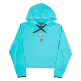 DIESEL Cropped Womens Blue Hoodie XL