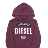 DIESEL TRACK&FIELD Womens Maroon Hoodie XS