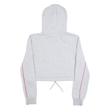 FILA Cropped Womens Grey Hoodie UK 10