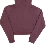 NIKE Cropped Womens Maroon Hoodie S