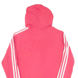 ADIDAS Womens Pink Hoodie Full Zip UK 14