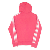 ADIDAS Womens Pink Hoodie Full Zip UK 14