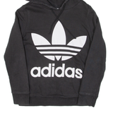 ADIDAS Womens Black Hoodie UK 6