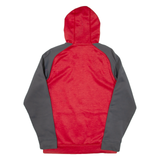 ADIDAS Mens Red Hoodie Full Zip S