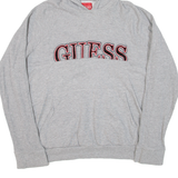 GUESS Mens Grey Hoodie L