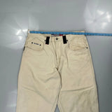 Hip Hop Five Star Carpenter Trousers - 36W 26L Cream Cotton