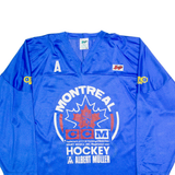 KETTE Montreal Hockey D. Vogel Mens Jersey Blue Long Sleeve USA V-Neck XL