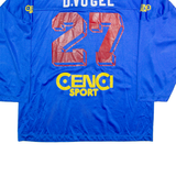 KETTE Montreal Hockey D. Vogel Mens Jersey Blue Long Sleeve USA V-Neck XL