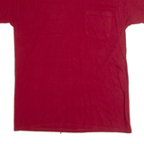 HANES Mens T-Shirt Maroon M