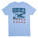 SONONA Eagle Mens T-Shirt Blue USA S