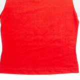 ADIDAS Womens T-Shirt Red UK 12