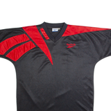 REEBOK Mens Jersey Black V-Neck L