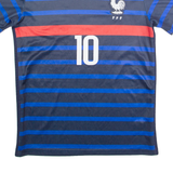 France Football Federation Mbappe Mens Football Shirt Jersey Blue S