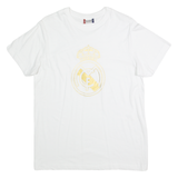 CLIQUE Real Madrid Mens Football Shirt T-Shirt White M