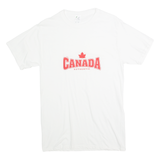 FRUIT OF THE LOOM Canada Mens T-Shirt White S