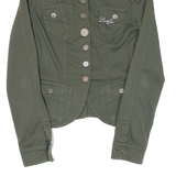 LIU JO Sequin Womens Blazer Jacket Green XS