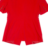 EXTENZO Womens Blazer Jacket Red Viscose 90s M