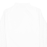 GULSELI Womens Jumper White High Neck Tight Knit M