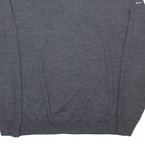 NIKE Mens Jumper Grey V-Neck Tight Knit Wool 2XL