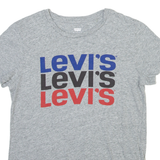 LEVI'S Mens T-Shirt Grey Crew Neck XS