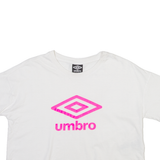 UMBRO Cropped Womens T-Shirt White Crew Neck S
