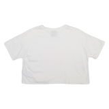 UMBRO Cropped Womens T-Shirt White Crew Neck S