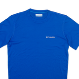 COLUMBIA Mens T-Shirt Blue Crew Neck S