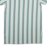 FILA Striped Mens T-Shirt Blue Crew Neck XS